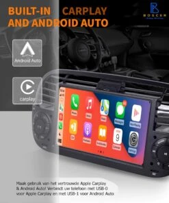 Boscer® Autoradio Fiat 500 2007-2015 - Apple Carplay & Android Auto - Android 11 - 7'' Navigatiesysteem - Zwart - Achteruitrijcamera 15 Boscer® Autoradio Fiat 500 2007-2015 - Apple Carplay & Android Auto - Android 11 - 7'' Navigatiesysteem - Zwart - Achteruitrijcamera -Auto-Onderdelenwinkel 1003x1200 5