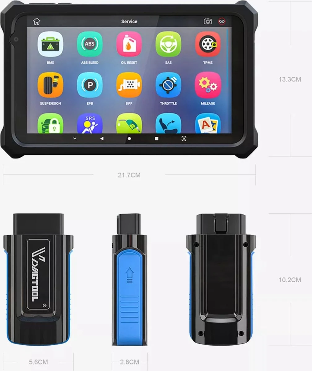 VDIAGTOOL VD900 Auto Diagnose Uitleesapparatuur Universeel WiFi OBD2 12 VDIAGTOOL VD900 Auto Diagnose Uitleesapparatuur Universeel WiFi OBD2 - Afbeelding 10