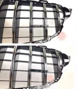 Merkloos AMG Logo Embleem - GT Grill - Badge - Mercedes - Accessoires Panamericana Grill Glans Zwart -Auto-Onderdelenwinkel 1032x1200 3