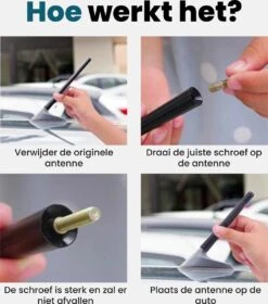 Auto Antenne - Auto Antenne Universeel - Auto Accessories - Auto Antenne Haaienvin - Antenne - Korte Antenne - Carbon -Auto-Onderdelenwinkel 1057x1200 4