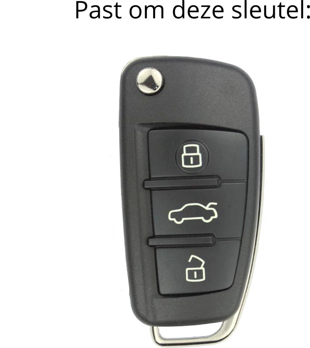 Merkloos Zachte TPU Sleutelcover - Sleutelhoesje Voor Audi A1 / A3 / A5 / A6 / Q3 / Q5 / S3 / S5 / RS - Zwart Metallic - Sleutel Hoesje Cover - Audi Auto Accessoires 4 Merkloos Zachte TPU Sleutelcover - Sleutelhoesje Voor Audi A1 / A3 / A5 / A6 / Q3 / Q5 / S3 / S5 / RS - Zwart Metallic - Sleutel Hoesje Cover - Audi Auto Accessoires - Afbeelding 2