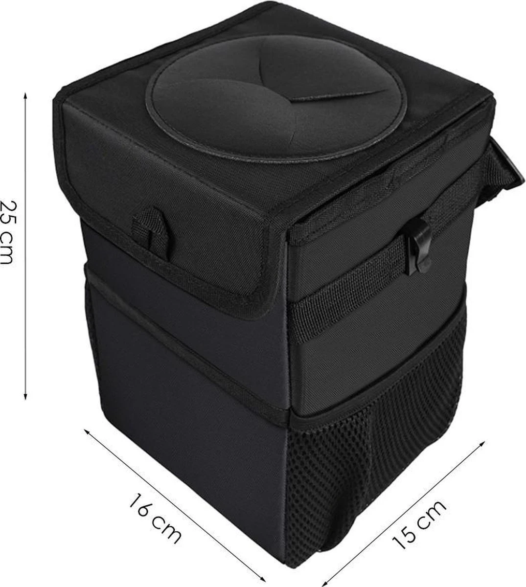 Merkloos Autoprullenbak – Zwart – Draagbaar En Opvouwbaar Afvalbakje 8 Merkloos Autoprullenbak – Zwart – Draagbaar En Opvouwbaar Afvalbakje - Afbeelding 6