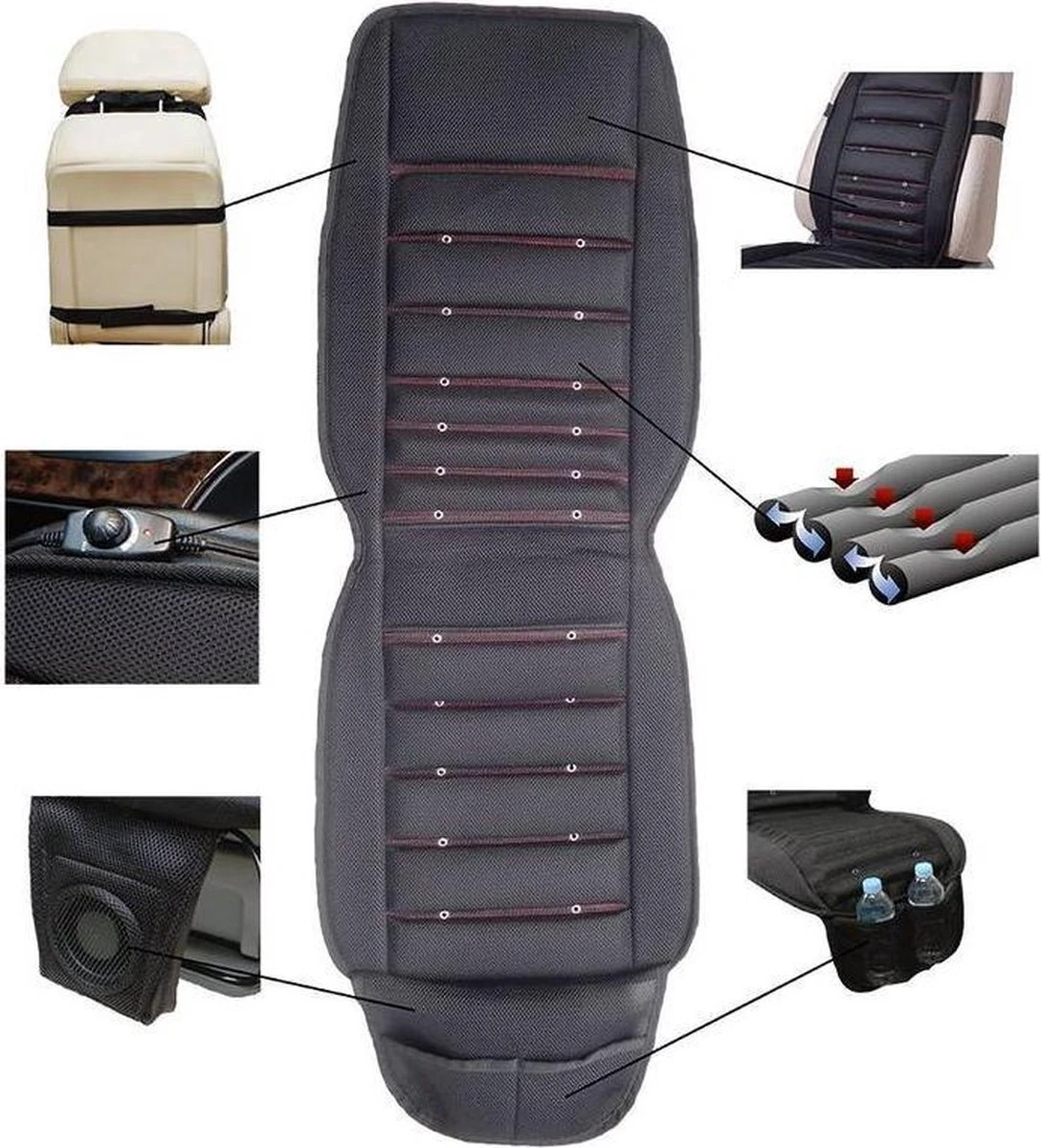 Merkloos Autostoelbekleding Met Ventilatie 12V / 12W 6 Merkloos Autostoelbekleding Met Ventilatie 12V / 12W - Afbeelding 4