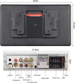 Boscer® 1Din Autoradio | Apple Carplay | 9' HD Verstelbaar Scherm | USB, Aux, Bluetooth|Achteruitrijcamera -Auto-Onderdelenwinkel 1089x1200 3