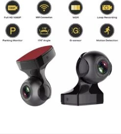Mini Dashcam A720 WiFi/WDR/G-Sensor/White Angle/Doorloop Recording/Night Vision/Motion Detection/Park Modus + 32GB Micro SD Kaart -Auto-Onderdelenwinkel 1091x1200 1