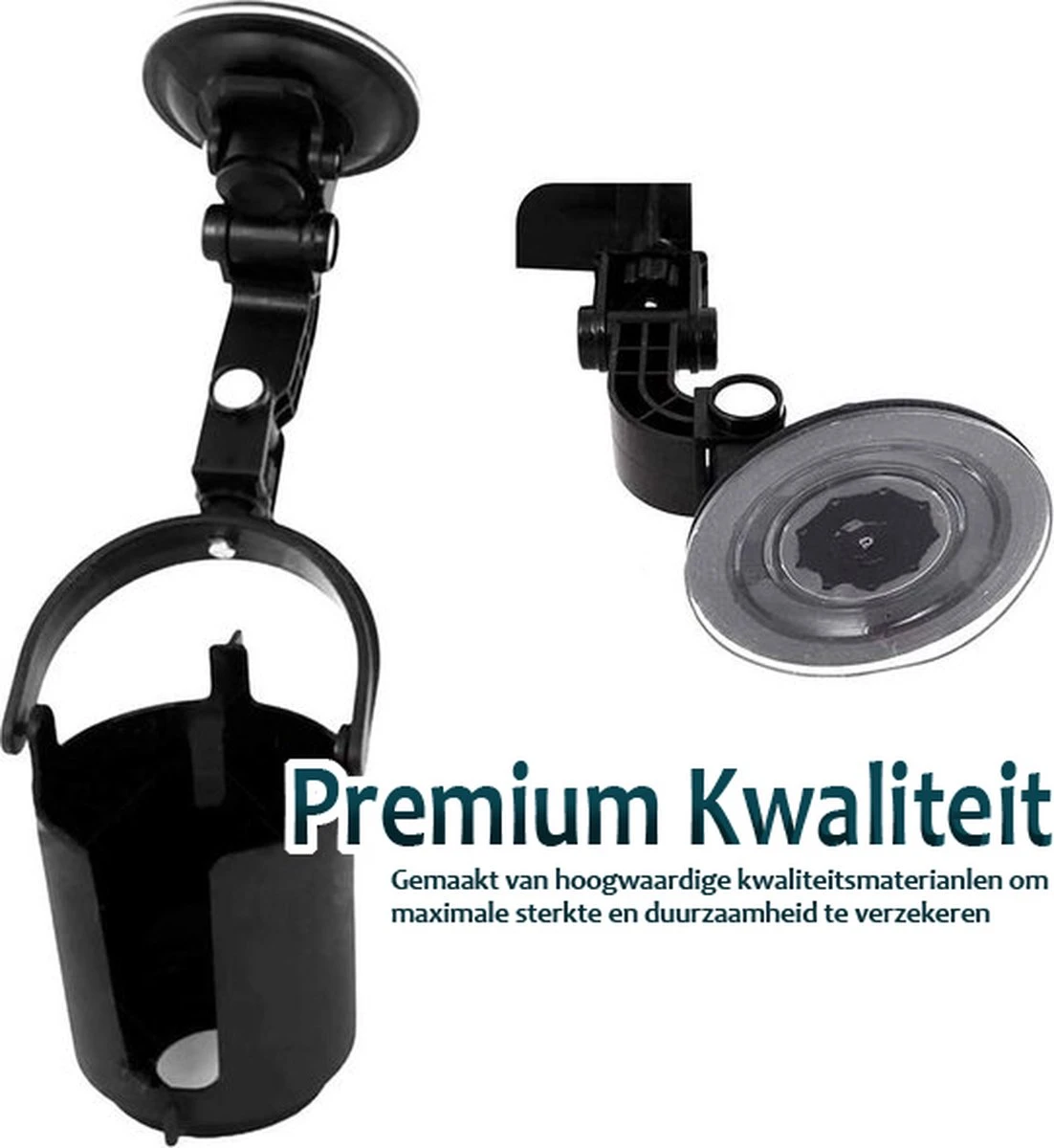 Bekerhouder Auto Hoog Kwaliteit Met Krachtige Zuignap - Blikhouder - Fleshouder Auto 4 Bekerhouder Auto Hoog Kwaliteit Met Krachtige Zuignap - Blikhouder - Fleshouder Auto - Afbeelding 2