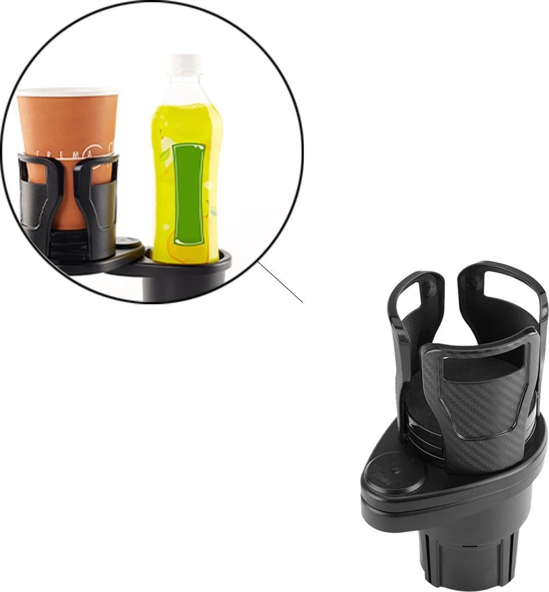 Bekerhouder Voor In De Auto - Cupholder - Koffiehouder - Frisdrankhouder - 18,6 X 5,1 Cm 4 Bekerhouder Voor In De Auto - Cupholder - Koffiehouder - Frisdrankhouder - 18,6 X 5,1 Cm - Afbeelding 2