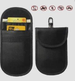 RFID Anti-diefstal Beschermhoes Voor Autosleutel | Signaal Blokkerende Hoes | Keyless Entry Go Beveiliging | PU Leder