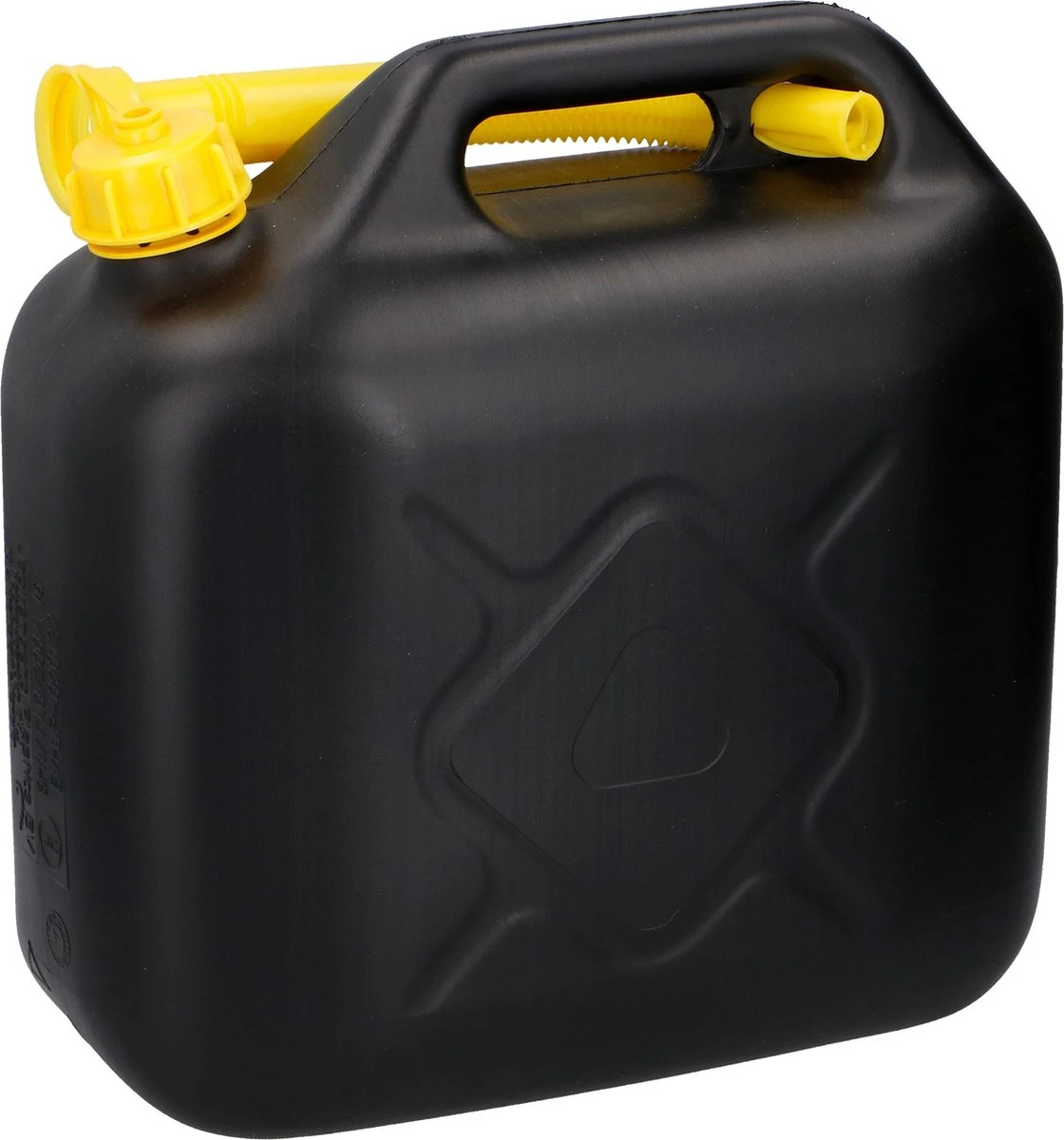 Dunlop Jerrycan 10 Liter - Benzine En Water - UN-Gecertificeerd Voor Gevaarlijke Vloeistoffen - Incl. Trechter/Benzineslang - Zwart/Geel 4 Dunlop Jerrycan 10 Liter - Benzine En Water - UN-Gecertificeerd Voor Gevaarlijke Vloeistoffen - Incl. Trechter/Benzineslang - Zwart/Geel - Afbeelding 2