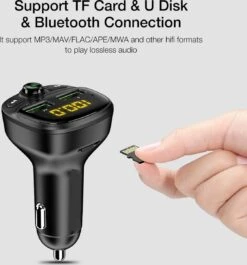 ISHIVA Premium Bluetooth FM Transmitter - 2x Fast Charger 3.4A USB Poort - Capaciteit Tot 64GB SD Kaart Of USB - Aluminiumlegering - Autolader - Carkit - Autoradio - Fm Transmitter Bluetooth Auto - Fm Transmitter Iphone - Fm Transmitter Auto -Auto-Onderdelenwinkel 1120x1200 3