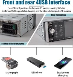 TechU™ Autoradio T139 – 1 Din Met Afstandsbediening & Stuurwielbediening – 4.0 Inch Touchscreen Monitor – FM Radio – Bluetooth – USB – AUX – SD – Handsfree Bellen -Auto-Onderdelenwinkel 1134x1200 6