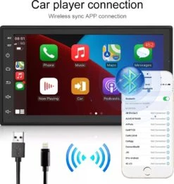 2 Din Autoradio CarPlay Draadloos - Android 10.1 -Auto-Onderdelenwinkel 1136x1200 4