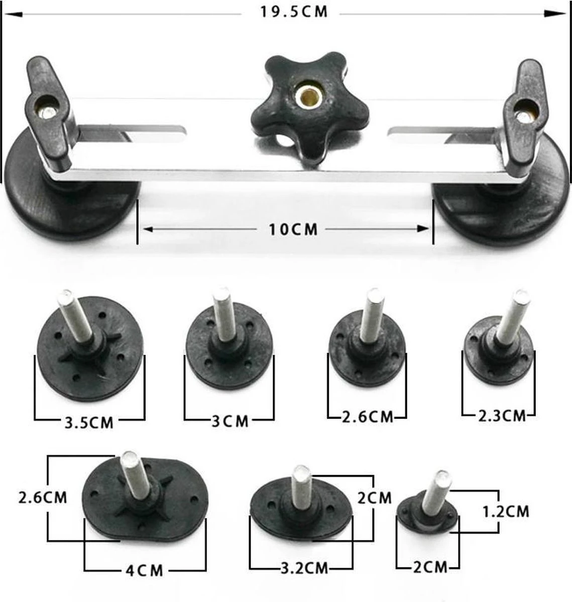 A&K Auto Repair Uitdeukset - Uitdeukgereedschap - Deukentrekker - Uitdeuken Auto Deuken 7 A&K Auto Repair Uitdeukset - Uitdeukgereedschap - Deukentrekker - Uitdeuken Auto Deuken - Afbeelding 5
