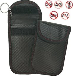 Merkloos Anti-Diefstal Hoesje Autosleutel - RFID - Kaarthouder - Signaal Blokkerend Beschermhoes - Sleutelhoesje - Keyless Entry Go Sleutel Etui - Sleutelhanger - Sleutel Hoes - MK8