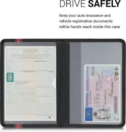 Kwmobile Hoes Voor Kentekenbewijs En Rijbewijs - Omslag Met Pasjeshouder In Rood / Zwart - Imitatieleer - Rallystrepen Design -Auto-Onderdelenwinkel 1145x1200 1