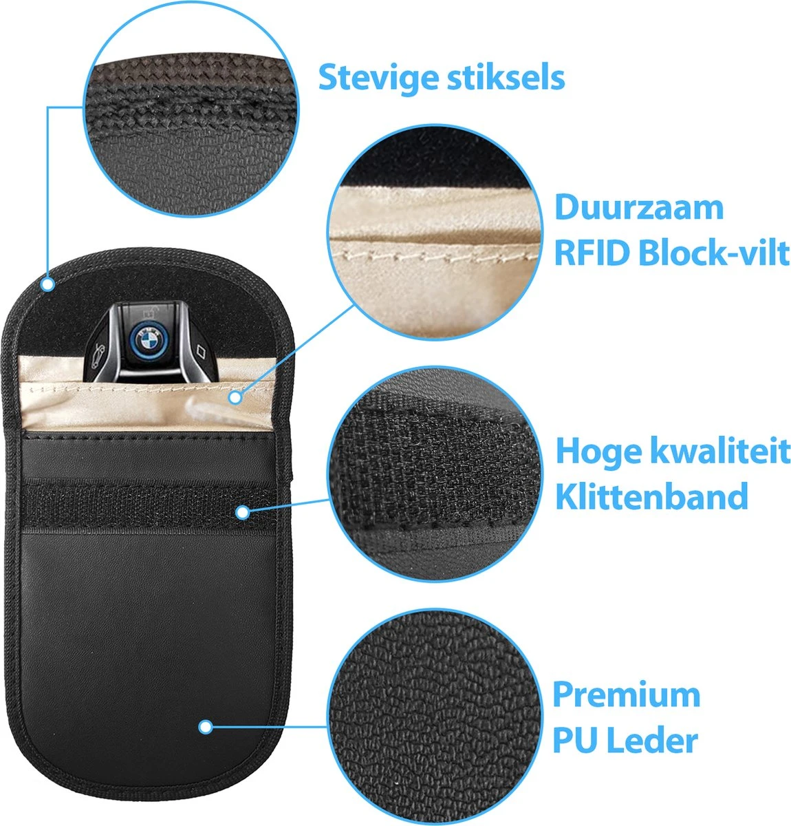 Luxema® Autosleutel RFID Antidiefstal - RFID Beschermhoes Autosleutel - Keyless Entry Beschermhoes- Autosleutelhoesjes - 2 Stuks - Inclusief 2 Anti-Skim Bankpashouders 4 Luxema® Autosleutel RFID Antidiefstal - RFID Beschermhoes Autosleutel - Keyless Entry Beschermhoes- Autosleutelhoesjes - 2 Stuks - Inclusief 2 Anti-Skim Bankpashouders - Afbeelding 2