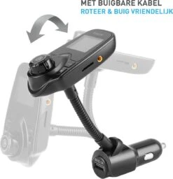 Bluetooth FM Transmitter Carkit - Handsfree Bellen / Muziek Afspelen Via Bluetooth /AUX /TF/SD Kaart / USB Oplader - Bluetooth Handsfree Carkits / Adapter /Bluetooth Auto/ LCD Display - T10 FM Transmitter -Auto-Onderdelenwinkel 1156x1200 5