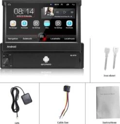 TechU™ Autoradio Met Klapscherm T97 Touchscreen – 1 Din Met Afstandsbediening – 7 Inch Kleuren Display – Bluetooth & WiFi – AUX – USB – SD – FM Radio – Navigatie – Handsfree Bellen -Auto-Onderdelenwinkel 1161x1200 7