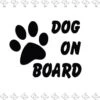 Merkloos EPIN | Dog On Board Auto Sticker | Hond Aan Boord Autosticker | 15x12 CM | ZWART -Auto-Onderdelenwinkel 1164x1200 9
