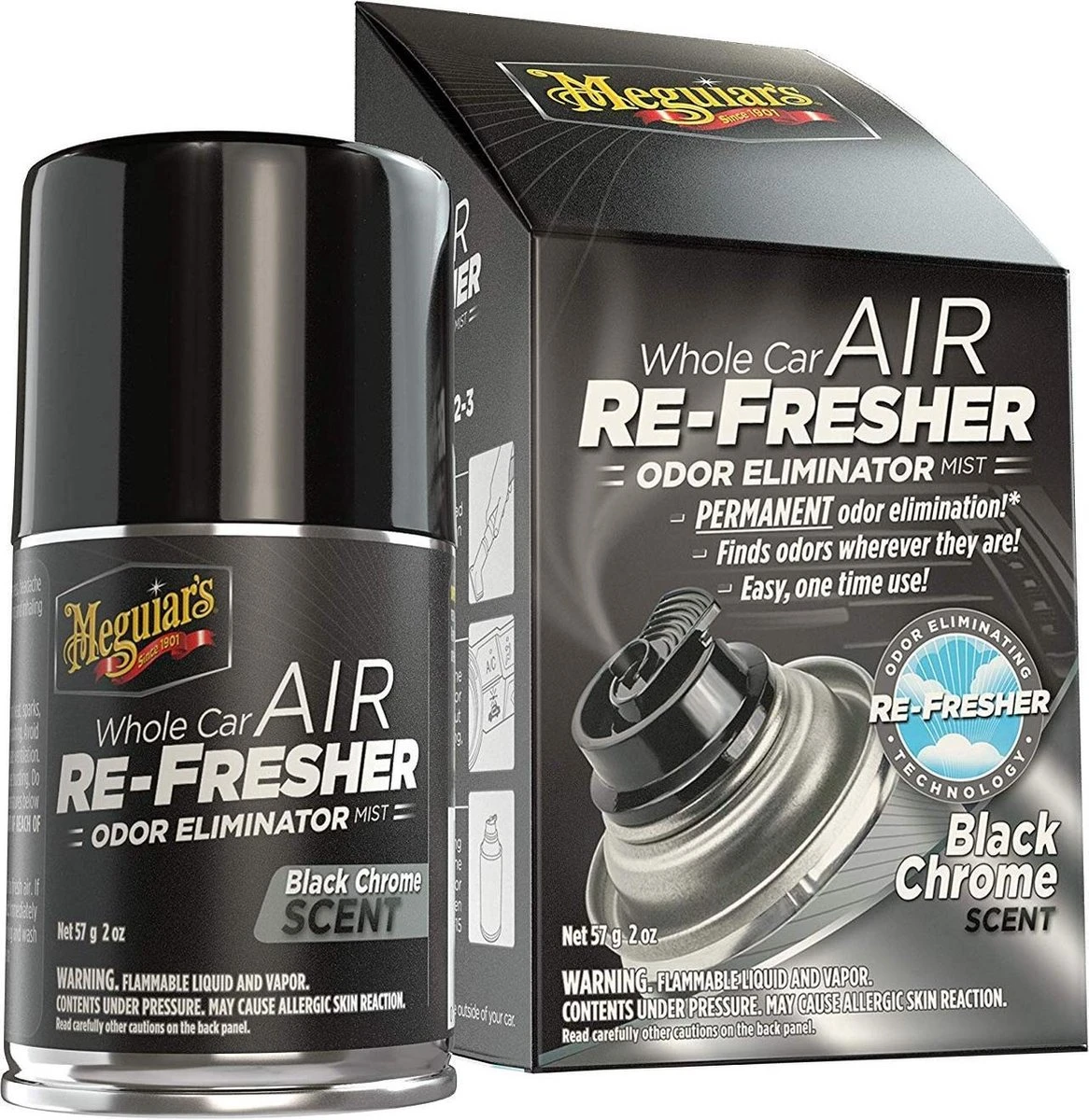 Meguiars Air Refresher Black Chrome Scent - 59ml 7 Meguiars Air Refresher Black Chrome Scent - 59ml - Afbeelding 5