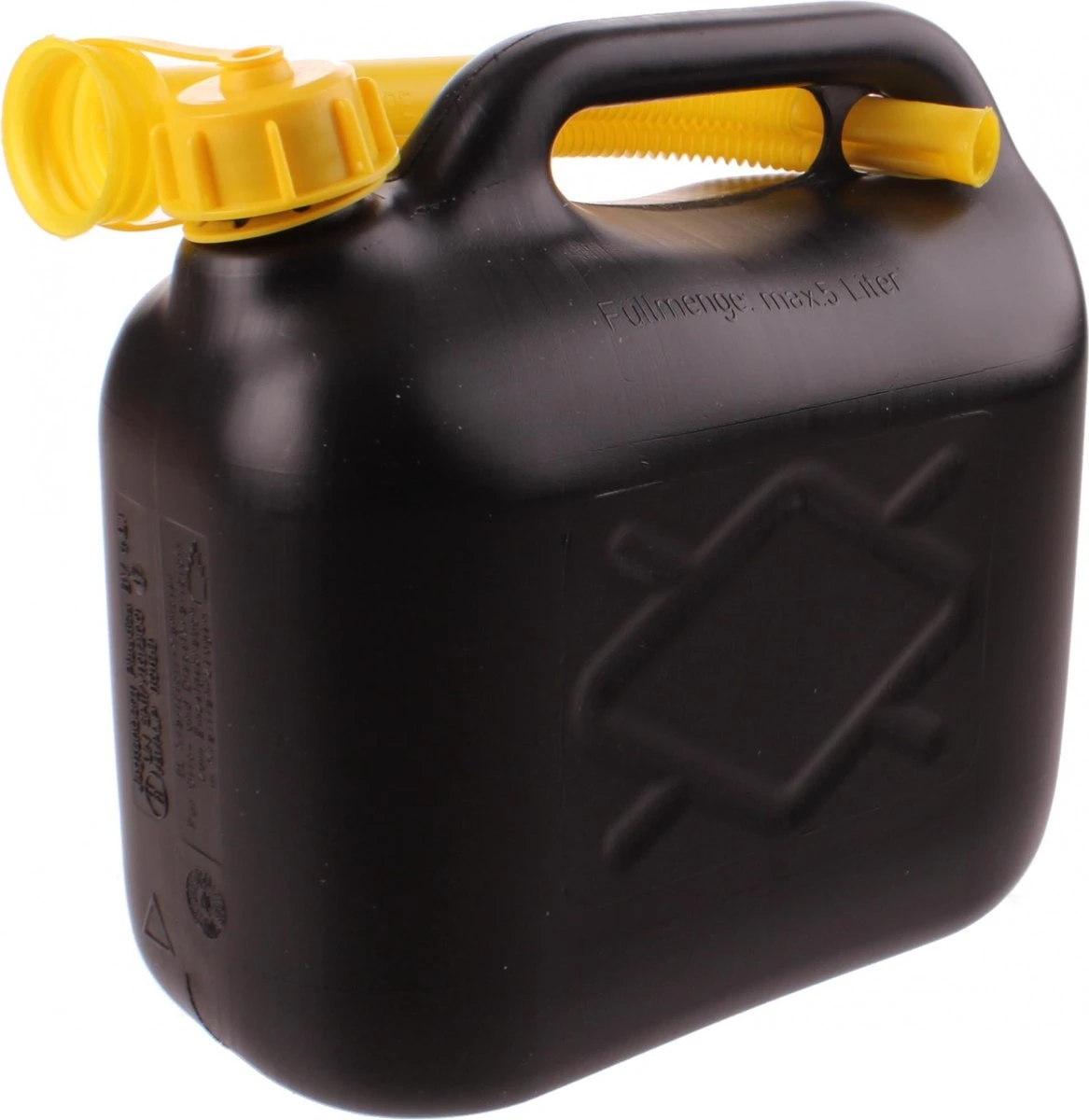 Dunlop Jerrycan 10 Liter - Benzine En Water - UN-Gecertificeerd Voor Gevaarlijke Vloeistoffen - Incl. Trechter/Benzineslang - Zwart/Geel 5 Dunlop Jerrycan 10 Liter - Benzine En Water - UN-Gecertificeerd Voor Gevaarlijke Vloeistoffen - Incl. Trechter/Benzineslang - Zwart/Geel - Afbeelding 3