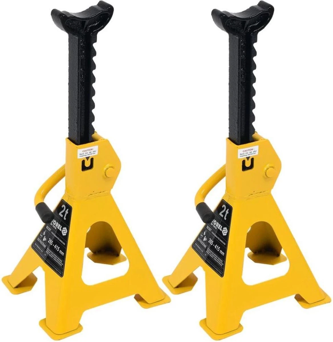 VOREL Assteunen- 2 Stuks - Capaciteit 2 Ton 6 VOREL Assteunen- 2 Stuks - Capaciteit 2 Ton - Afbeelding 4