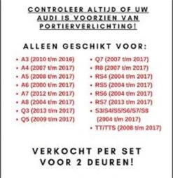 Audi Deur Logo Projector - Portier Voertuigverlichting - Auto LED Binnenverlichting - 2 Stuks -Auto-Onderdelenwinkel 1173x1200 5