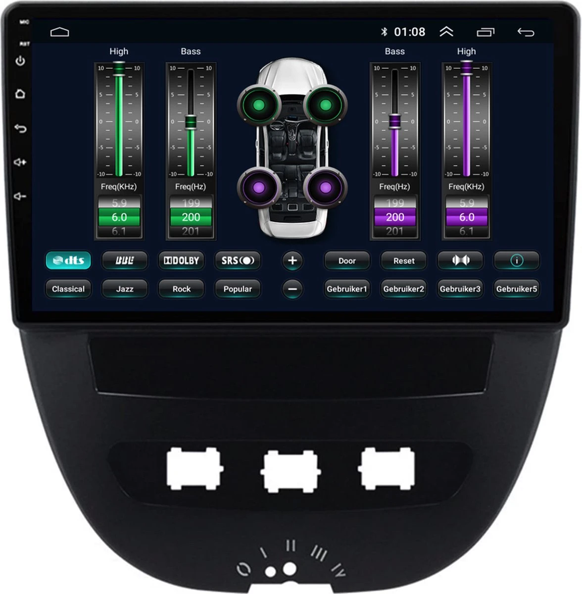 Toyota Aygo 1GB CarPlay | 2005 T/m 2013 | Android Auto 8 Toyota Aygo 1GB CarPlay | 2005 T/m 2013 | Android Auto - Afbeelding 6