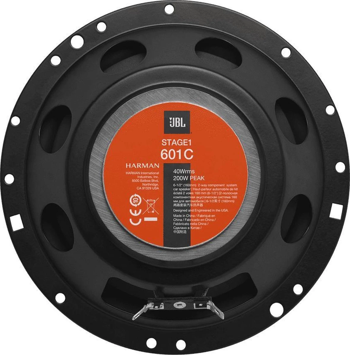 JBL Stage1 601C - Autospeakers - Ø 16 Cm - 2-weg Composet - 170 Watt - Zwart 4 JBL Stage1 601C - Autospeakers - Ø 16 Cm - 2-weg Composet - 170 Watt - Zwart - Afbeelding 2