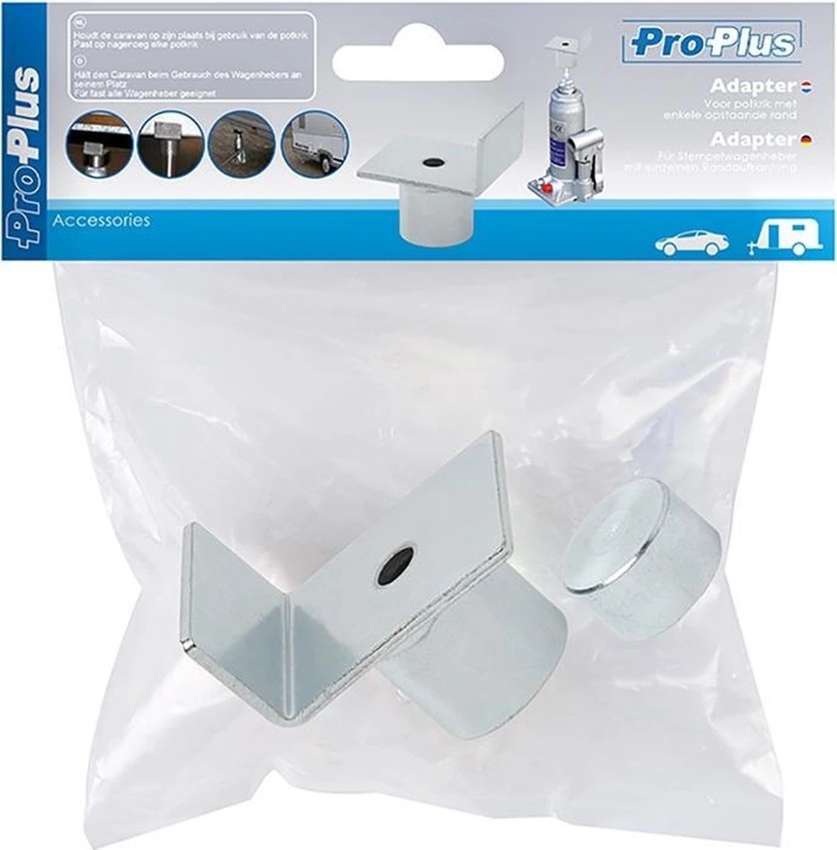 Proplus Adapter Enkele Opstaande Rand T.b.v. Potkrik Ø 20 T/m 27 Mm. - Zilver 4 Proplus Adapter Enkele Opstaande Rand T.b.v. Potkrik Ø 20 T/m 27 Mm. - Zilver - Afbeelding 2