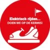 Sticker Elektrisch Rijden Doen We Op De Kermis! 10cm Diameter -Auto-Onderdelenwinkel 1182x1200 5