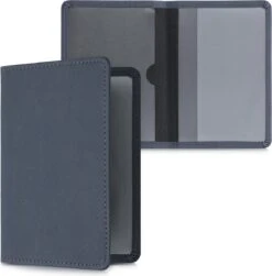 Kwmobile Hoes Voor Kentekenbewijs En Rijbewijs - Beschermhoes Met Pasjeshouder In Blauwgrijs - Imitatieleer -Auto-Onderdelenwinkel 1183x1200 2