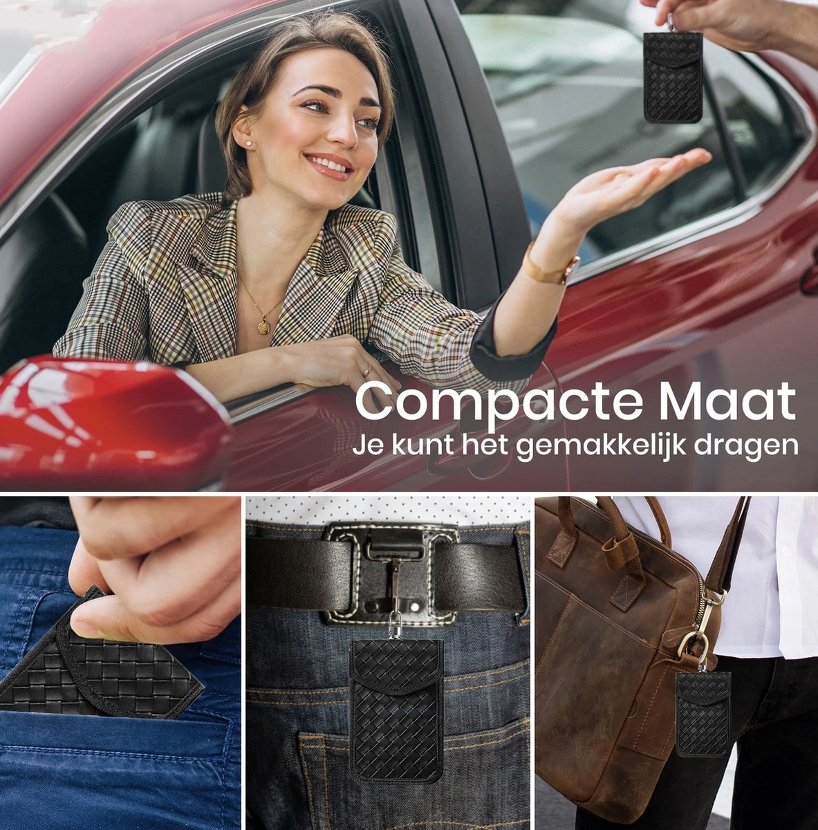 Merkloos 2x RFID Auto Keyless Beschermhoes - Autosleutel Bag- Faraday - Auto Rfid Blocker - Hoogwaardig LEER Autosleutelhoes RFID - Antidiefstal - Autosleutelhoesje - Veiligheid - Car Security - Leer - Etui - Protected 9 Merkloos 2x RFID Auto Keyless Beschermhoes - Autosleutel Bag- Faraday - Auto Rfid Blocker - Hoogwaardig LEER Autosleutelhoes RFID - Antidiefstal - Autosleutelhoesje - Veiligheid - Car Security - Leer - Etui - Protected - Afbeelding 7