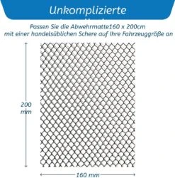 Anti Marten Mat Martenwerende Auto, Marterrooster Voor Auto- 160x200cm , Opvouwbare Vloermat, HDPE - Marten Verdwijnen Gemakkelijk, Dierenbescherming Conform Marterbescherming Auto - Martenrooster / Martenbeveiliging -Auto-Onderdelenwinkel 1187x1200 9