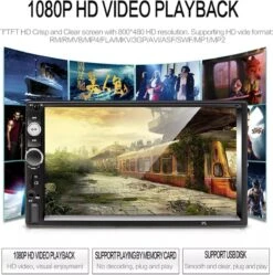 TechU™ Autoradio AT3 – 2 Din 7 Inch Touchscreen Monitor – Incl. Achteruitrijcamera – Bluetooth – Handsfree Bellen – FM Radio – USB – AUX – SD – Incl. Afstandsbediening En Stuurwielbediening -Auto-Onderdelenwinkel 1191x1200 13