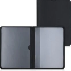 Kwmobile Hoes Voor Autopapieren & Kentekenbewijs - Beschermhoes Van Imitatieleer In Zwart - Geschikt Voor Italiaanse Autopapieren