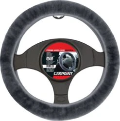 Carpoint Stuurhoes Auto - Schapenvacht Antraciet - Voor Sturen Met Een Diameter Van 37-39 Cm -Auto-Onderdelenwinkel 1192x1200 4