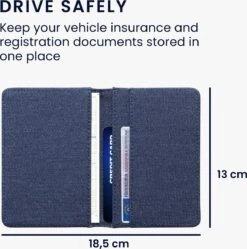 Kwmobile Hoesje Voor Kentekenbewijs En Rijbewijs - Map Autopapieren Voor In Het Dashboardkastje - Denim -Auto-Onderdelenwinkel 1192x1200 5