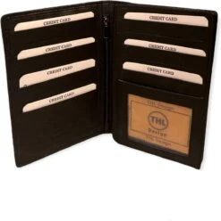 THL Design – Leren Autopapieren Mapje – Portefeuille – Paspoort Hoesje – Echt Leer Zwart -Auto-Onderdelenwinkel 1194x1200 9