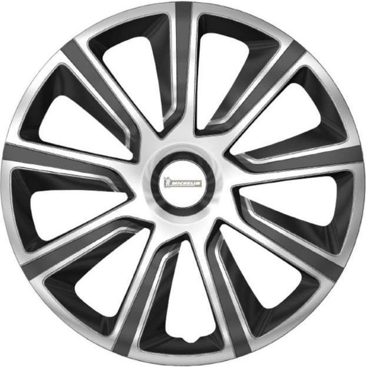 Michelin Wieldoppen 14 Inch - Zilver/zwart - 4 Stuks 3 Michelin Wieldoppen 14 Inch - Zilver/zwart - 4 Stuks