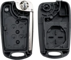 Merkloos Hyundai Klapsleutel - KIA Klapsleutel - Sleutelcover - Sleutel Behuizing - Sleutelbehuizing - Zwart - 3-knops - Handig -Auto-Onderdelenwinkel 1200x1019 3