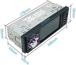 TechU™ Autoradio T136 – 1 Din Met Afstandsbediening & Stuurwielbediening – 4.1 Inch Monitor – FM Radio – Bluetooth – USB – AUX – SD – Handsfree Bellen -Auto-Onderdelenwinkel 1200x1021 8