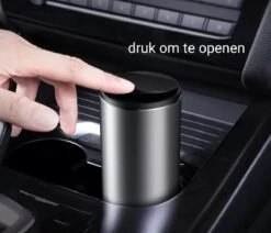 Auto Prullenbak - Auto Accessoires - Grijs - 500 ML - Mini Prullenbak - Prullenbak Voor Bekerhouder - Inclusief 30 Zakjes - -Auto-Onderdelenwinkel 1200x1029