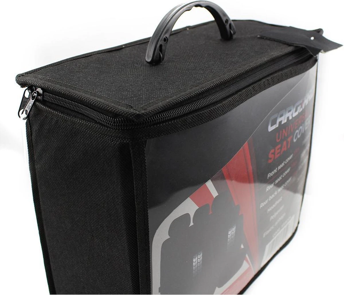 Universele Stoelhoezen Auto - Zwart/Grijs Antraciet - Stoelhoes Voor In De Auto - Complete Set - Stoelhoezenset 4 Universele Stoelhoezen Auto - Zwart/Grijs Antraciet - Stoelhoes Voor In De Auto - Complete Set - Stoelhoezenset - Afbeelding 2