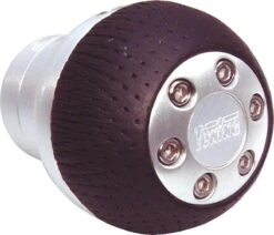 Carpoint Pookknop Aluminium/zwart Rond