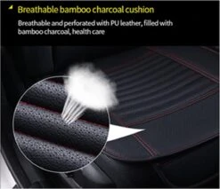 Nezr® Autostoelhoes Universeel Voorkant 1 Stuk - Leer - Auto Accessoires - Autohoes - Autostoel Beschermer - Zwart/Wit -Auto-Onderdelenwinkel 1200x1033