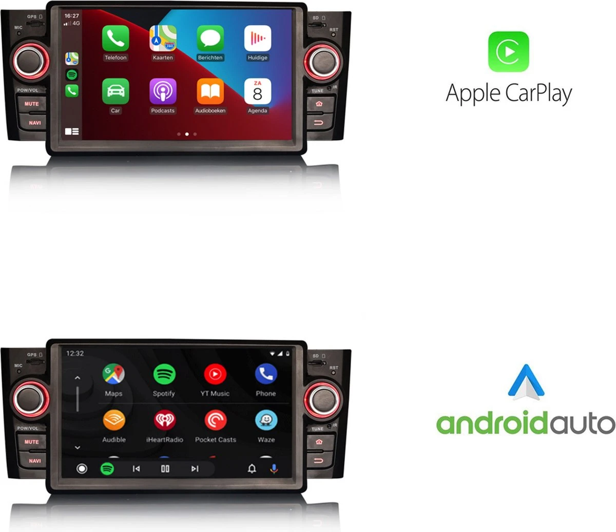 Fiat Punto 2005 – 2009 Android 12 | Android Auto | Carplay 5 Fiat Punto 2005 – 2009 Android 12 | Android Auto | Carplay - Afbeelding 3