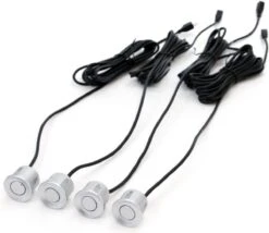 Parkeerhulp / Parkeersensoren Met Geluid (4 Zilveren Sensoren) -Auto-Onderdelenwinkel 1200x1039