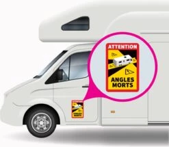 Dode Hoek Sticker Camper - Voordeelset Van 3 Stuks - 17 X 25 Cm - Waarschuwing - Attention Angles Morts -Auto-Onderdelenwinkel 1200x1045 3