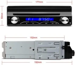 Autoradio Klapscherm 1 Din Met Navigatie Multimedia - Radio - Navigatie - Gratis Camera - -Auto-Onderdelenwinkel 1200x1048